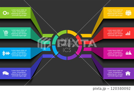 Infographic design template with place for your data. Vector illustration. 120380092