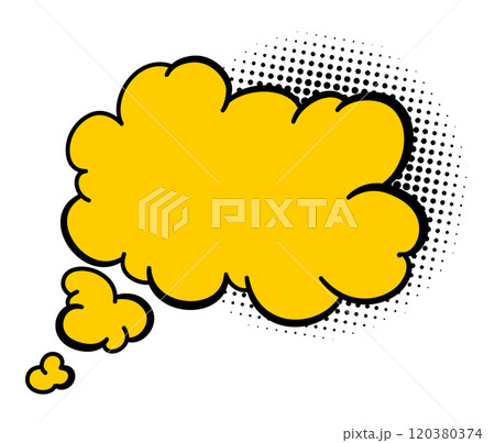 Comics book speech bubbles. Speech balloon or cartoon design element isolated on white background. Vector illustration 120380374