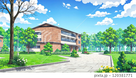 夏休みの朝 120381771