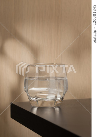 Effervescent mucolytic tablet dissolves in water. Effervescent mucolytic tablet dissolves in water. 120381845