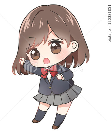 やる気に満ち溢れている女子生徒 120381851