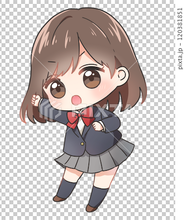 やる気に満ち溢れている女子生徒 120381851