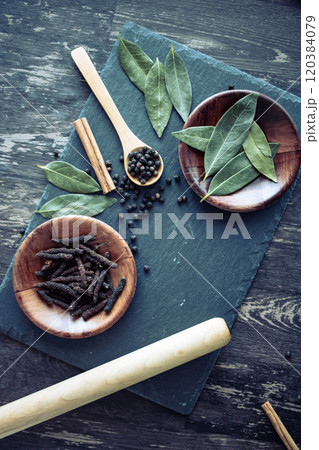 香辛料素材集合イメージ 香辛料素材集合イメージ 120384079