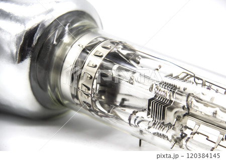 A part of oscilloscope tube is intended for registration of electrical processes of visual observations in various radio electronic devices for special purposes. A cathode ray tube 120384145