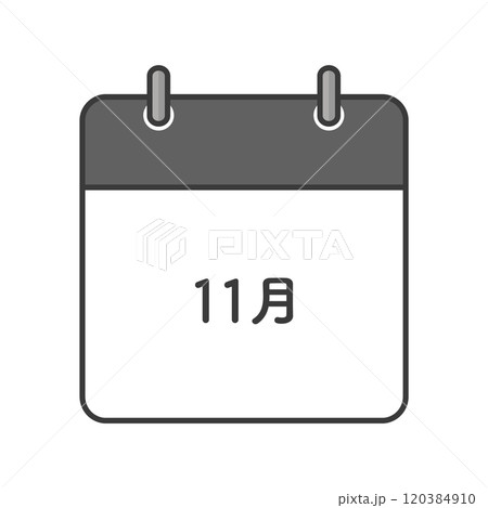 シンプルな11月のカレンダーのアイコン - おしゃれでかわいい月間イベントのイラスト素材 シンプルな11月のカレンダーのアイコン - おしゃれでかわいい月間イベントのイラスト素材 120384910