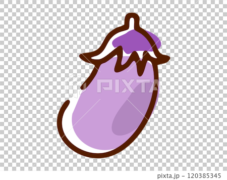 なす_手描き 120385345