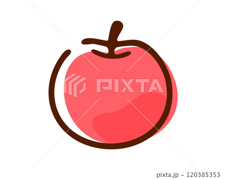 りんご_手描き 120385353