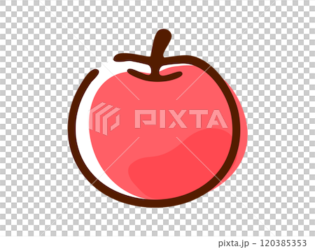 りんご_手描き 120385353