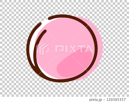 桃_手描き 120385357