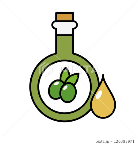 オリーブオイルと液体のアイコン 120385971