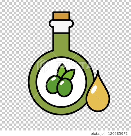 オリーブオイルと液体のアイコン 120385971