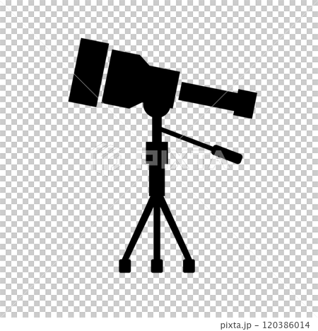 astronomical telescope silhouette astronomical telescope silhouette 120386014
