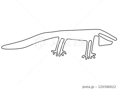ナスカの地上絵 イグアナ ナスカの地上絵 イグアナ 120386022