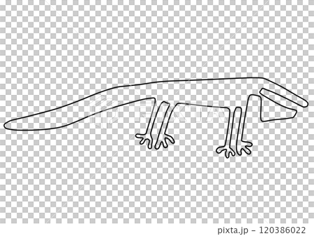 ナスカの地上絵 イグアナ ナスカの地上絵 イグアナ 120386022