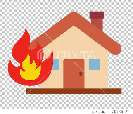 火事のアイコン 火事のアイコン 120386129
