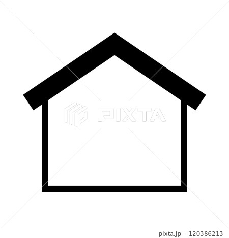 家のアイコン シンプル 120386213