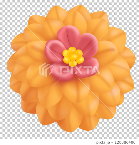 a orange flower a orange flower 120386400