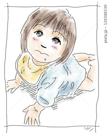 赤ちゃんのハイハイ 120386530