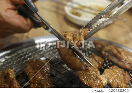 Korean bbq food. Marinated pork ribs Korean bbq food. Marinated pork ribs 120388800