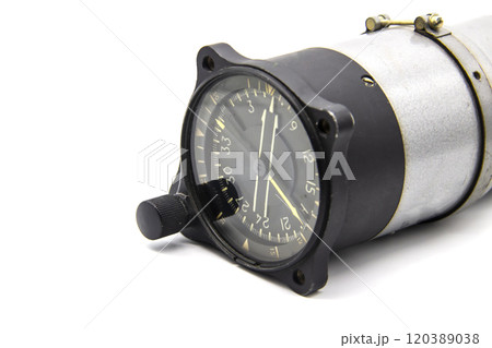 Combined flight instrument using on plane on the white background 120389038