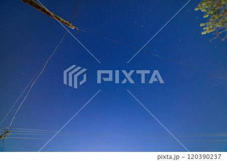 real life starry sky zenith, directly upward wide angle view real life starry sky zenith, directly upward wide angle view 120390237