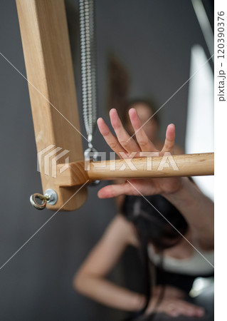 Explore the world of Artistic Fitness Stretching using Wood Equipment for health and fitness Explore the world of Artistic Fitness Stretching using Wood Equipment for health and fitness 120390376