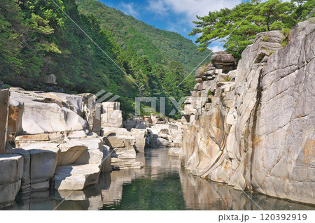 【寝覚の床】 長野県木曽郡上松町上松 【寝覚の床】 長野県木曽郡上松町上松 120392919