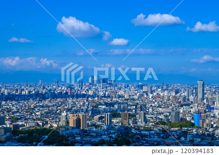 東山スカイタワーから見える都市景観 愛知県名古屋市 120394183