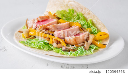 Fajitas with Tuna 120394868