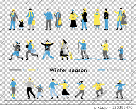 冬季人物插圖集 冬季人物插圖集 120395470