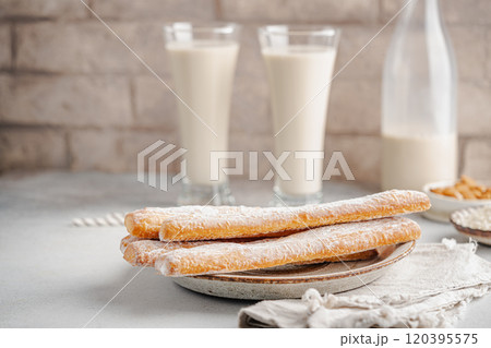 Fartons, typical sponge pastries of Valencia, Spain Fartons, typical sponge pastries of Valencia, Spain 120395575