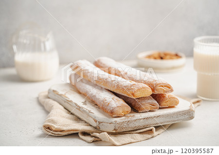 Fartons, typical sponge pastries of Valencia, Spain 120395587