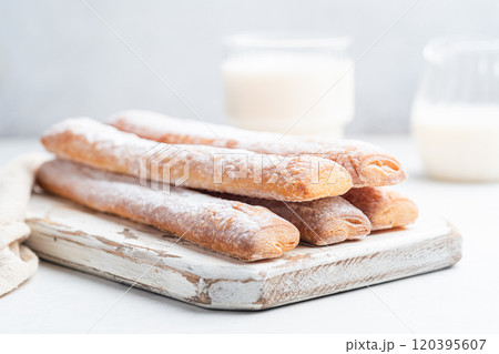 Fartons, typical sponge pastries of Valencia, Spain 120395607