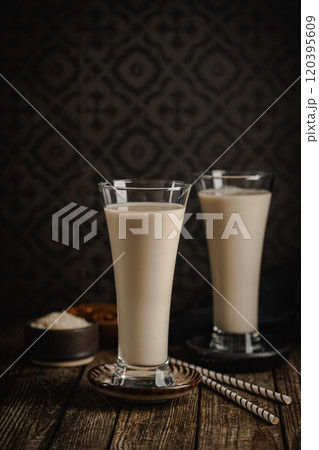 Horchata Refreshing cold drink from Valencia Horchata Refreshing cold drink from Valencia 120395609