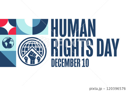 Human Rights Day. December 10. Holiday concept. Template for background, banner, card, poster with Human Rights Day. December 10. Holiday concept. Template for background, banner, card, poster with 120396576