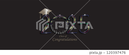 A stunning design dedicated to the Class of 2025, offering congratulations on their achievements and future aspirations 120397476