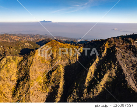 Amazing nature landscape view at East Java, Indonesia. Natural landscape background 120397557