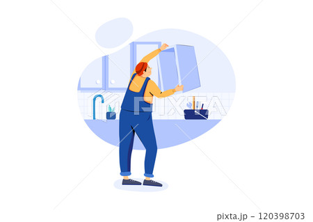 Cabinet Installation Cabinet Installation 120398703