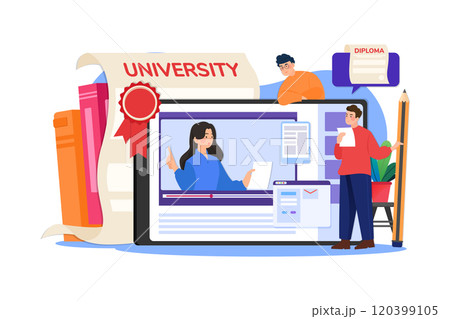 Online learning video training support official college university courses qualifications diploma 120399105