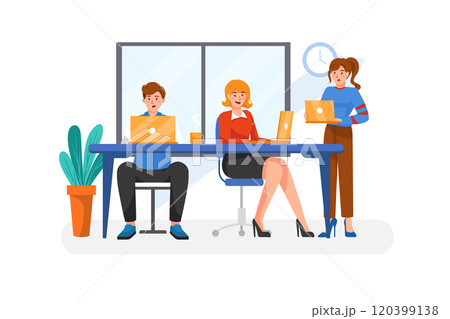 Business people working in office 120399138