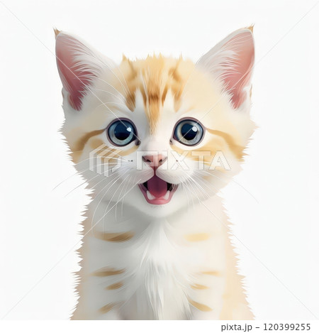 the AI Image Generator, Adorable Ginger Kitten Staring with Big Curious Eyes the AI Image Generator, Adorable Ginger Kitten Staring with Big Curious Eyes 120399255