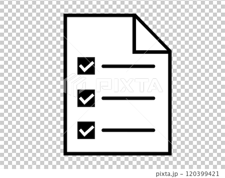 チェックリストのアイコン 120399421