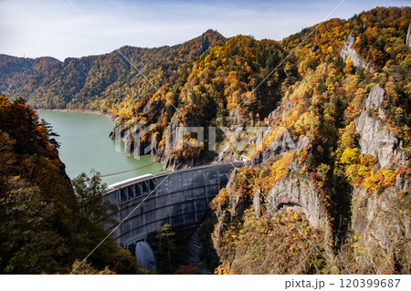 豊平峡の絶景紅葉 120399687