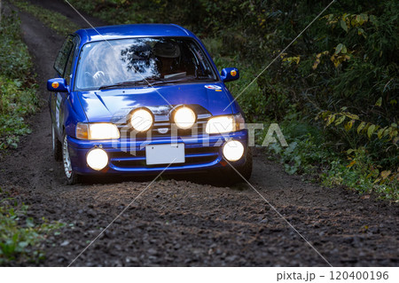 利府ラリー公道ラリーグラベルSSのタイムアタック 120400196