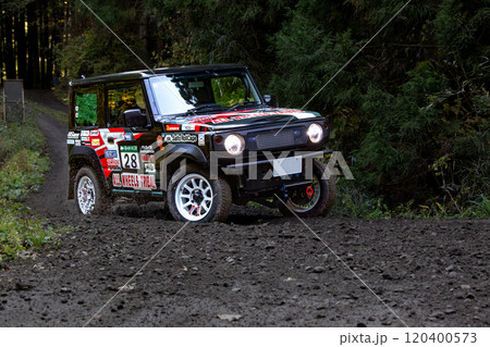 利府ラリー公道ラリーグラベルSSのタイムアタック 120400573