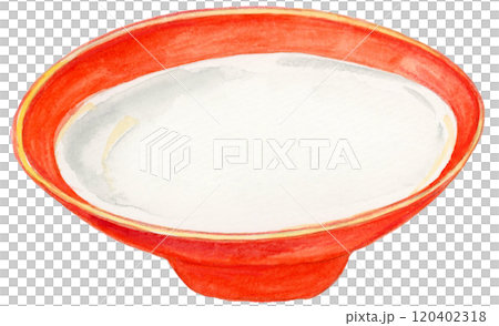 手描き水彩の白酒のイラスト 120402318