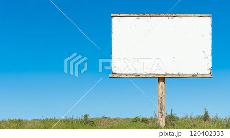 【風景・壁紙】立て看板と空 【風景・壁紙】立て看板と空 120402333