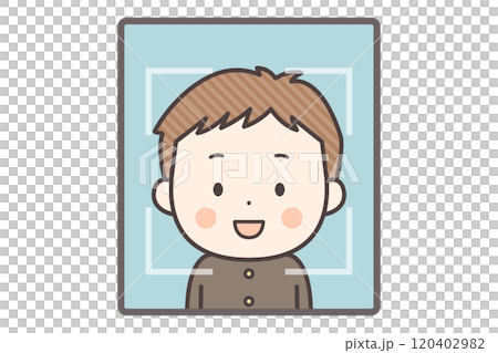 顔認証をする男子学生 120402982