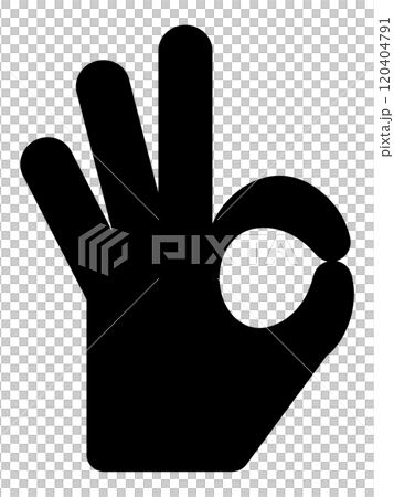 指でokのマーク 120404791