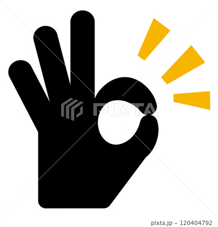 指でokのマーク 120404792